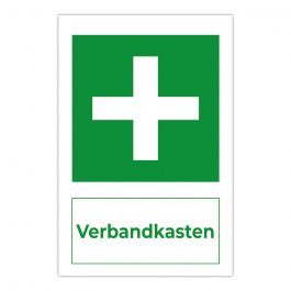 Hinweisschild - Verbandkasten