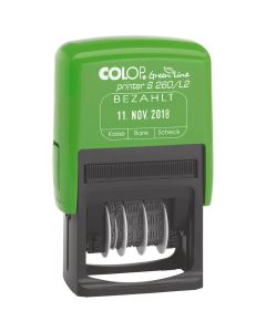 Colop Printer S 260 L Green Line Fertigtext Datumstempel - 45x24 mm