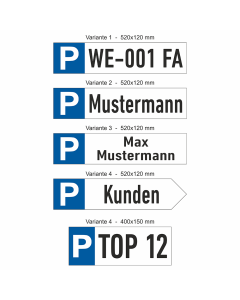 Schild - Parkplatz